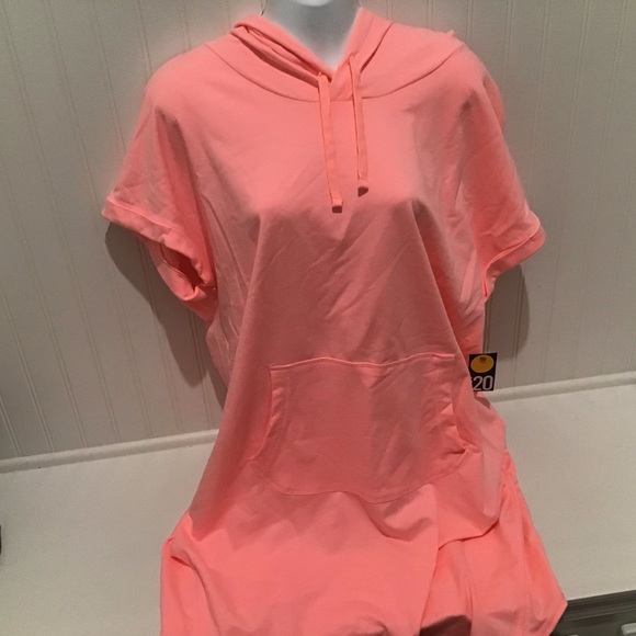 Exersion Tops - Top Coverup Tunic Size 1X (16-18) Peach NWT